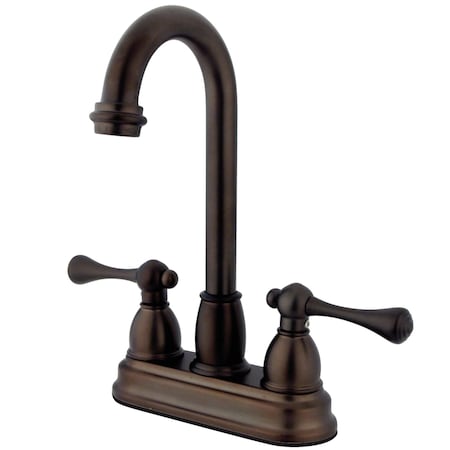 Kingston Brass Collection Classic, 4" Centerset Bar Faucet, Oil Rubbed Bronze KB3495BL